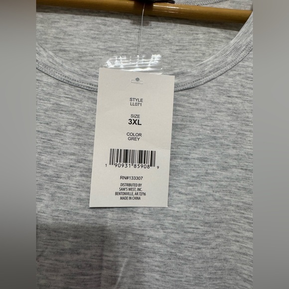 LOFT Gray Sleeveless Pajama Set Plus‎ Size: XXL - Picture 3 of 7